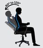 Hoise Breathable Mesh Ergonomic Chair In Grey Colour
